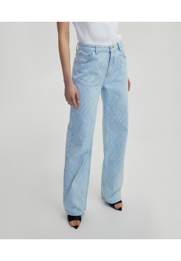 VINTAGE EFFECT WIDE - Jeans Straight Leg - l indigo