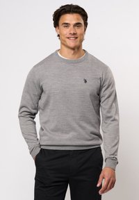 Strickpullover - grey melange