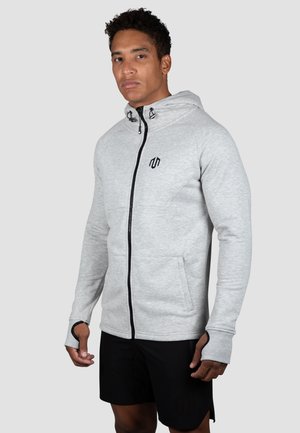 SPORT - Sweater met rits - hellgrau