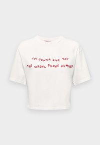 BOXYCLAIM - Μπλουζάκι με στάμπα - weiss