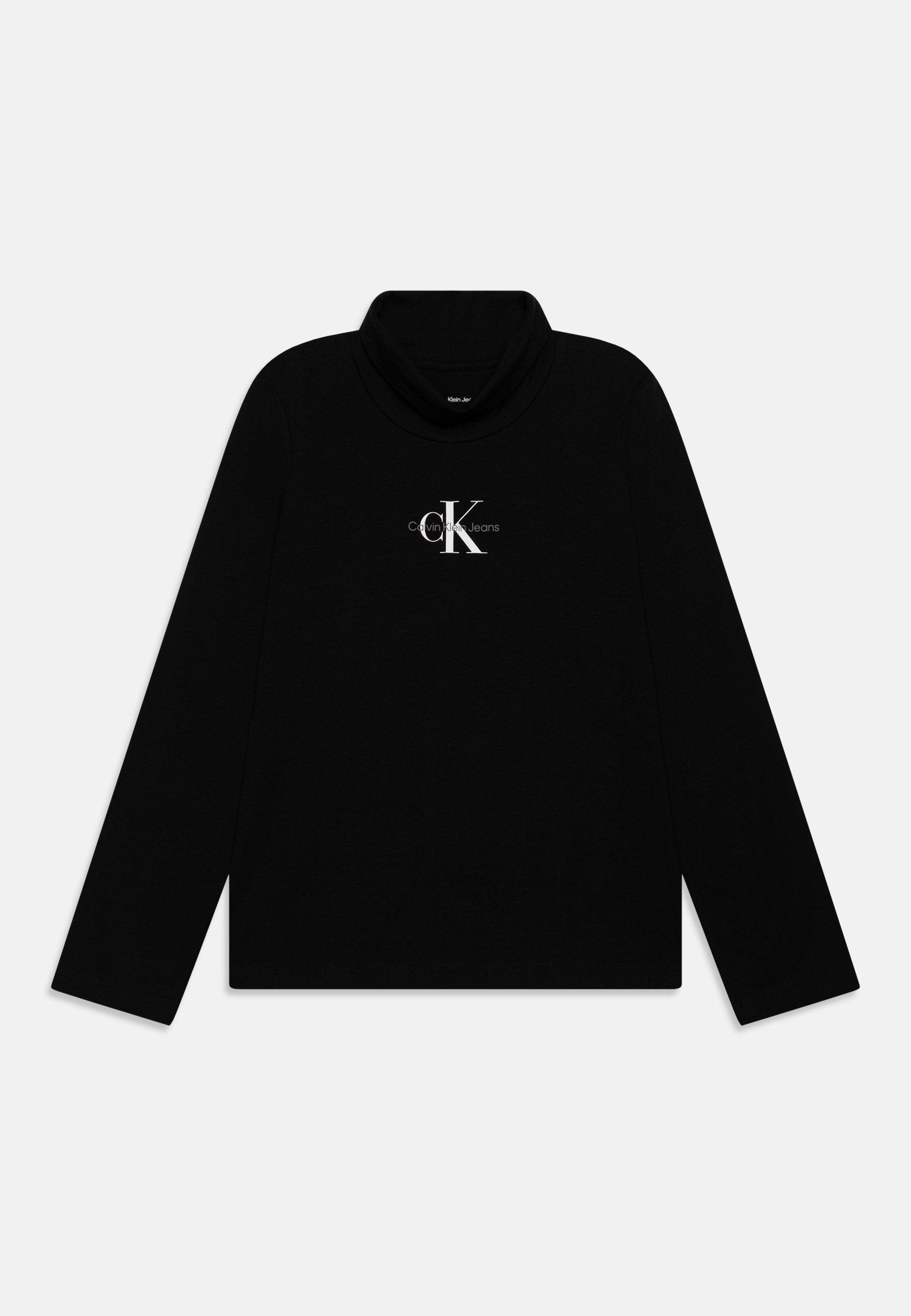 Calvin Klein Jeans MONOLOGO ROLL NECK Longsleeve black/zwart