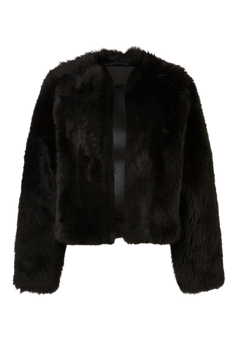 AllSaints Leren jas zwart