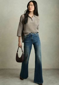 Reiss REIKA COLLARED - Poloshirt - stone