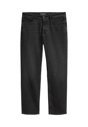 Jeans neri skinny con chiusura a bottone e cerniera, tasche anteriori e posteriori, e passanti per cintura, etichettati Marc O’Polo.