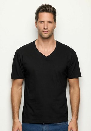 DAILY MULTIPACK - T-Shirt basic - black (plain)