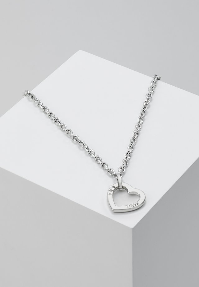 HEARTED CHAIN - Collier - silver-coloured