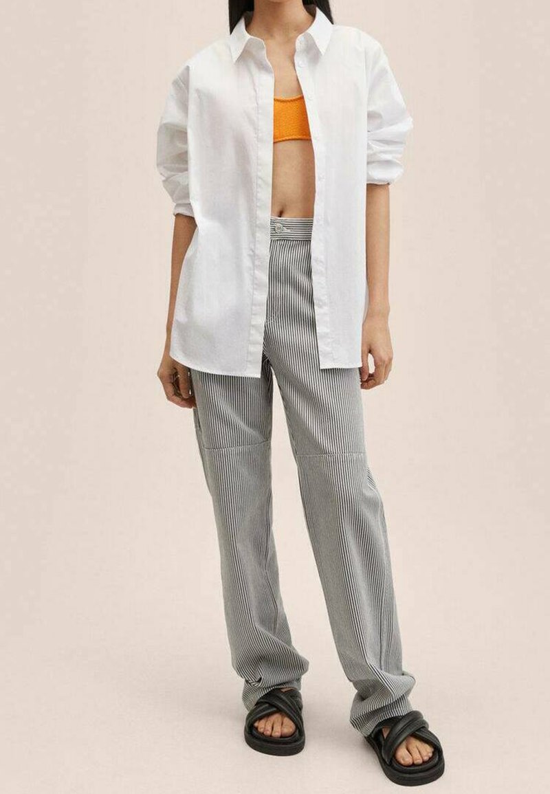 Mango Pantalon classique - black