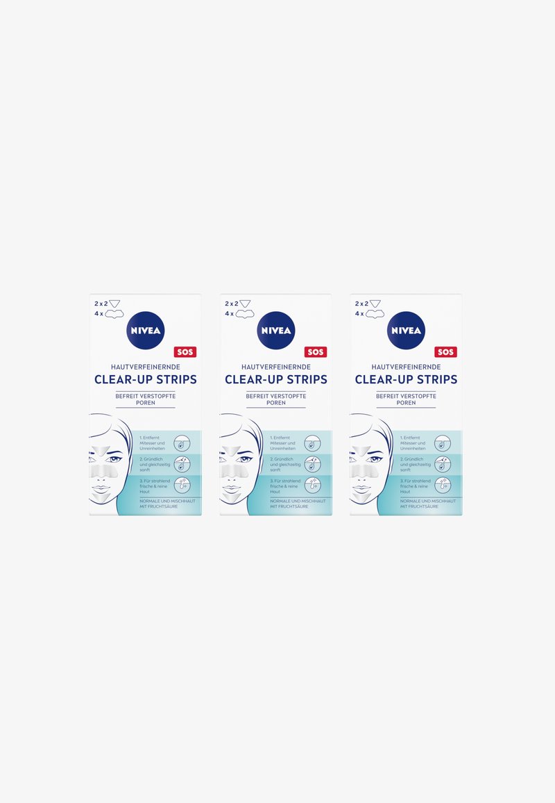 NIVEA - 3X 6 CLEAR-UP STRIPS HAUTVERFEINERND ENTFERNT MITESSER SANFT - Face mask - transparent, Enlarge