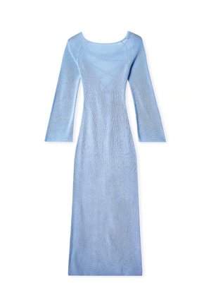 NA-KD OPEN BACK LACE DETAIL - Maxikjoler - light blue