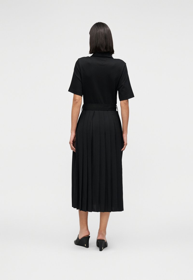 tommy hilfiger belted pleated fit & flare dress Buy Tommy Hilfiger Red Pleated Midi Fit And Flare Dress from Next USA