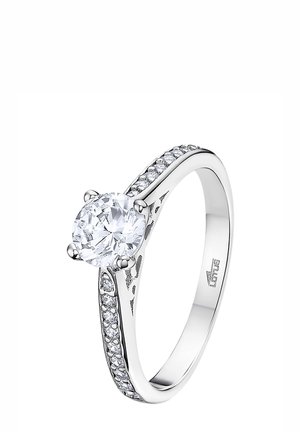 ZIRKONIASTEIN - Ring - silver-coloured/weiß