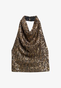 Seleccionado, brown gold sequin