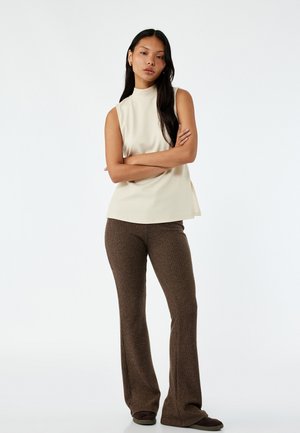 FLARE - Tygbyxor - brown