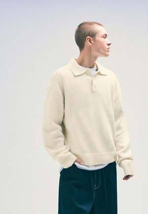 Bershka COLLAR  - Pullover - sand