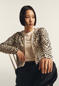 Freddy Sudadera con cremallera - leopard animalier on white