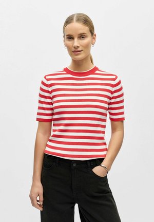 OBJESTER PULLOVER NOOS - T-shirt imprimé - poinsettia