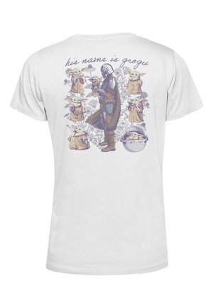 Star Wars, STAR WARS: THE MANDALORIAN GROGU FLORAL - Camiseta estampada - white