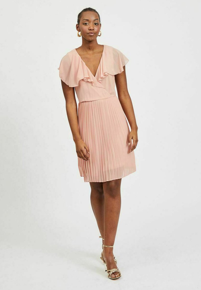 Vila VIKATELYN PLEATED - Cocktailkleid/festliches Kleid - misty rose/rosa -  Zalando.de