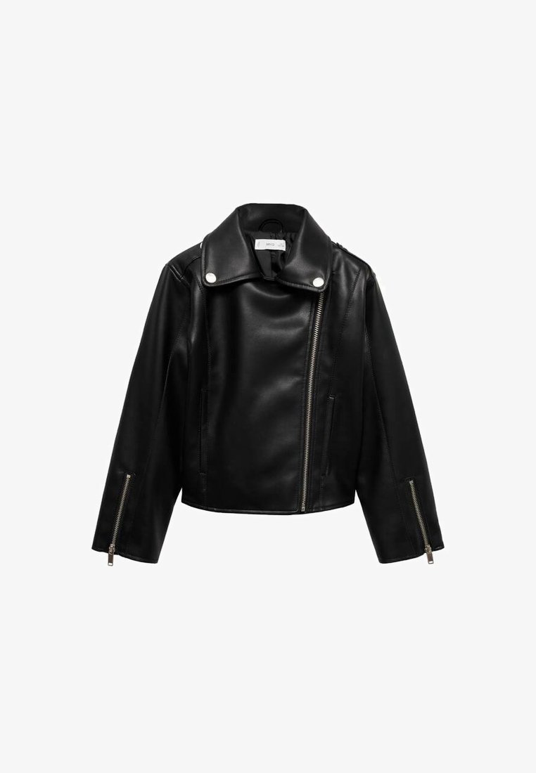 Mango Kids GALIA Chaqueta de cuero sintético black/negro