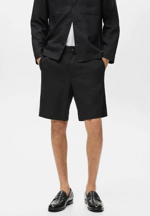 WITH AN ELASTIC WAISTBAND - Shorts - schwarz