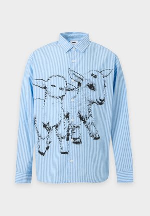 Obey Clothing, BILLY - Риза - light blue/multi-coloured