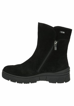 Bottines à plateau - black suede
