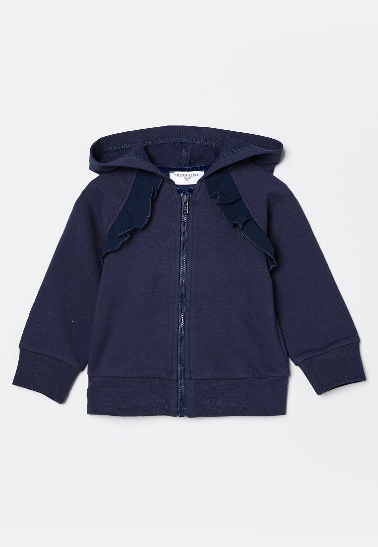 Monnalisa Sweater met rits blauwgrijs