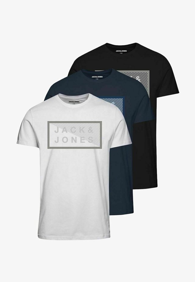 3 PACK - T-shirt imprimé - navy blazer