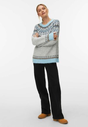 Vero Moda, JUMPER VMJULIANA JUMPER - Pullover - light grey