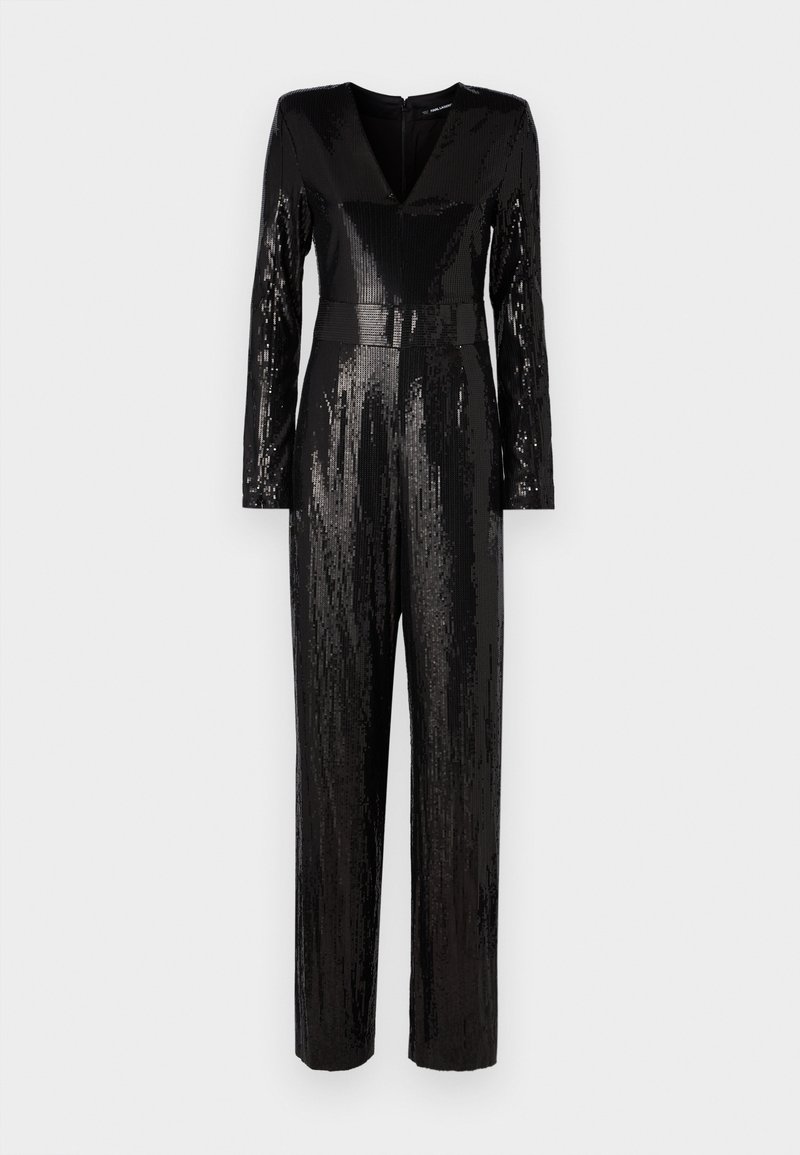 KARL LAGERFELD JUMPSUIT Overal black/černá