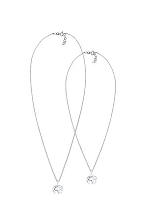 2 PACK ELEFANT - Ketting - silver-coloured