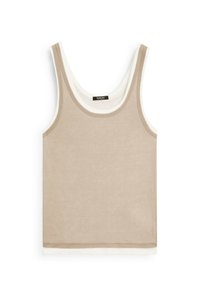 Massimo Dutti DOUBLE - Débardeur - beige - ZALANDO.FR