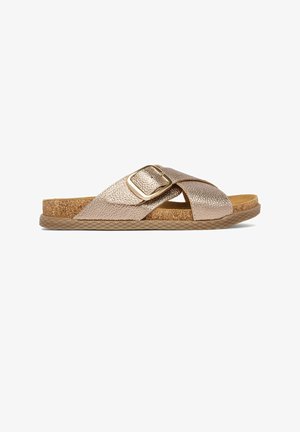 Lasocki, LASOCKI WOMEN'S FLIP-FLOPS GOLD - Ciabattine - gold-coloured