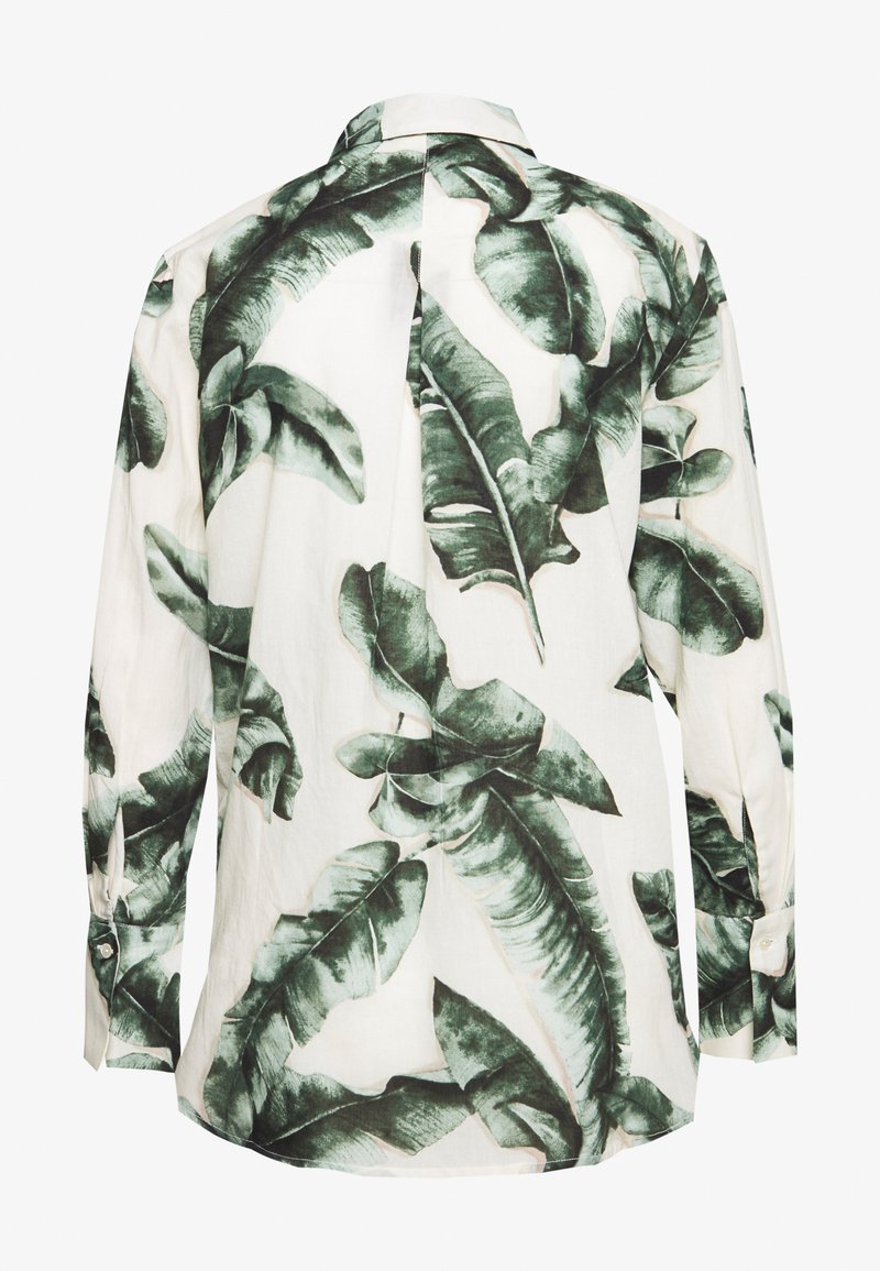 Mine To Five Tom Tailor Blouse Voile Button Down Blouse Ecru Multi Coloured Zalando De