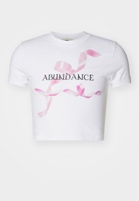 WITH BOW - T-shirt imprimé - white