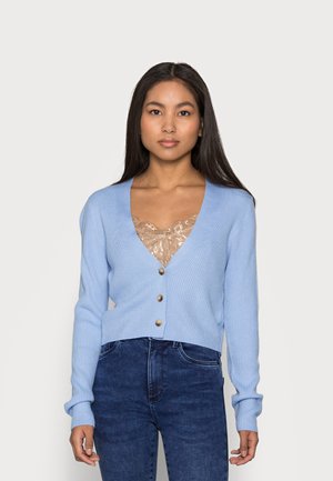 CROP CARDIGAN - Cardigan - pale blue