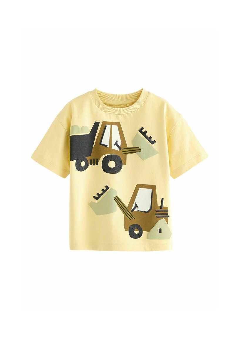 Next APPLIQUÉ TRANSPORT SHORT SLEEVE - REGULAR FIT - Apdrukāts T-krekls - yellow