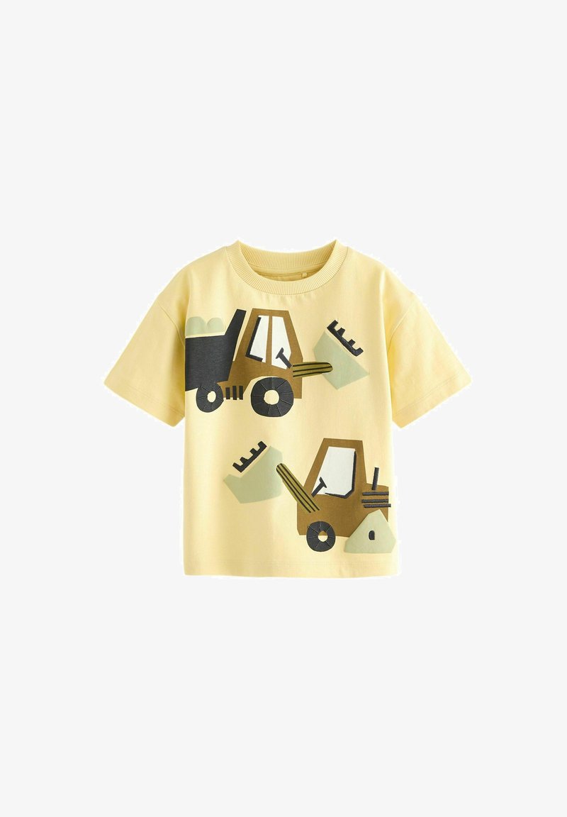 Next APPLIQUÉ TRANSPORT SHORT SLEEVE - REGULAR FIT - Tricou cu imprimeu - yellow