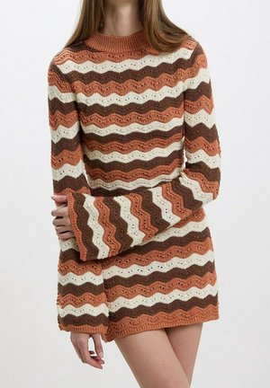 Robe fourreau - brown