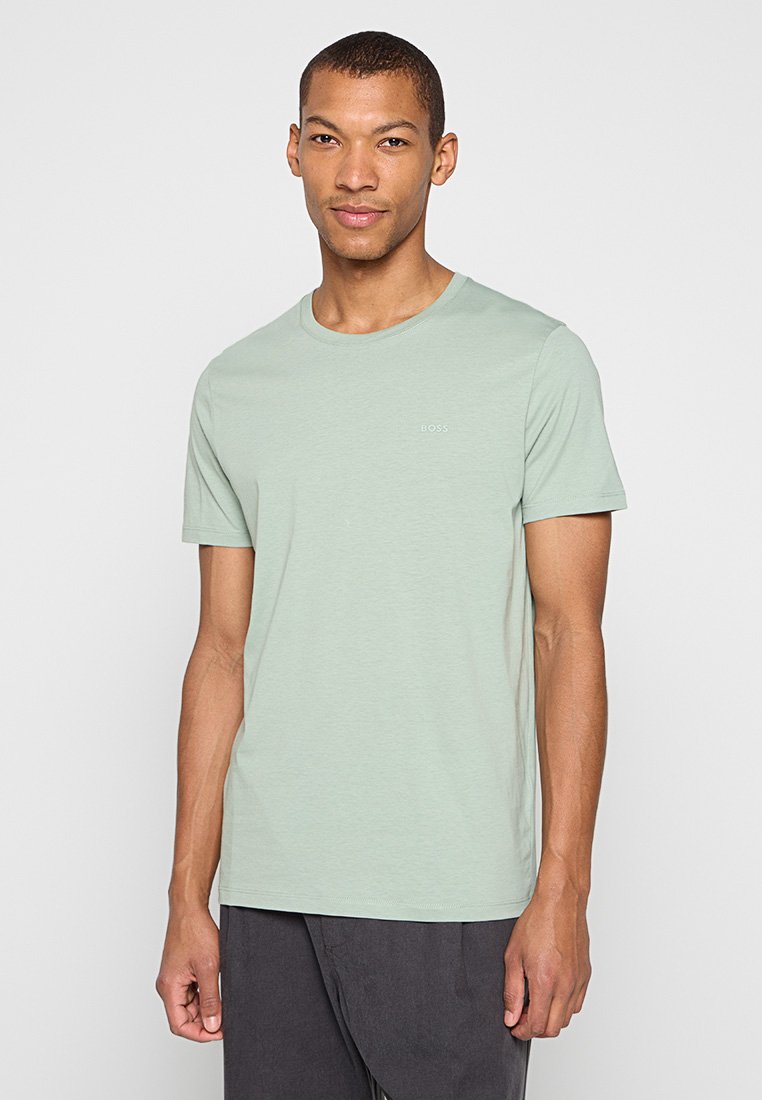 Boss T-shirt basic groen Boss T-shirt basic groen