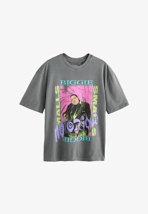 Next, NEXT - Trükipildiga T-särk - washed black notorious big