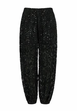 Coster Copenhagen, BALLON SEQUINS PANTS - Pantalon classique - black