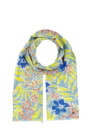 TROPICAL LEAVES - Scarf - zen blue