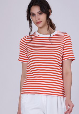 MARINIÈRE - T-shirt imprimé - corail