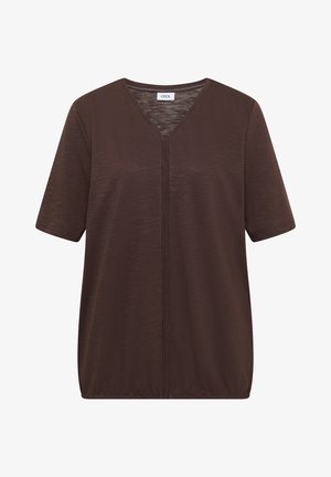 Cecil, KURZARM T-SHIRT IM TUNIKA-LOOK - T-Shirt print - brown cacao