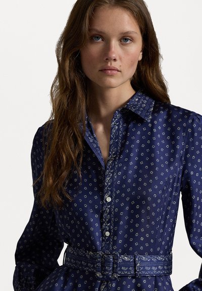 Polo Ralph Lauren MIXED-PRINT MULBERRY SILK SHIRTDRESS - Shirt dress - multi-coloured