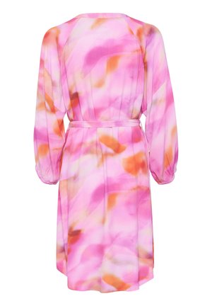 Cream, CRNANA VNECK WITH BELT - Tričkové šaty - blurred pink