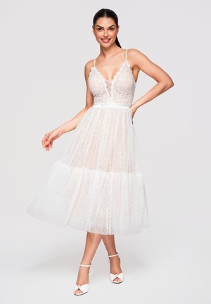 Ombre COCKTAIL DRESS LA-OM-DLR320 - Cocktailkjole / festkjole - white