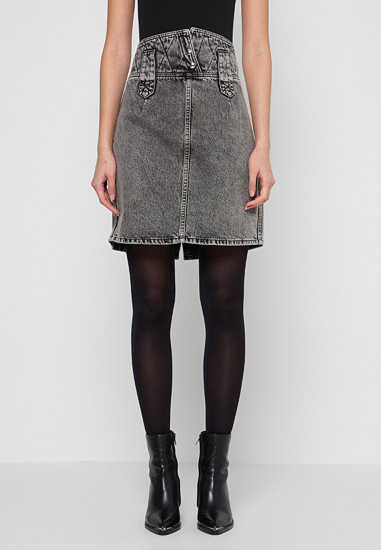 Iro Jeansrok zwart Iro Jeansrok zwart