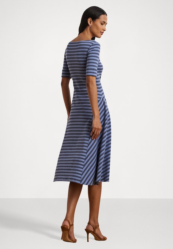 STRIPED STRETCH COTTON MIDI DRESS - Jersey dress3